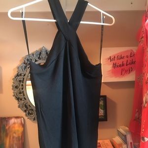 Black halter top